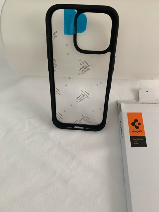 Spigen Other - Spigen Clear Back Black Bumper iPhone Case for 16Pro
